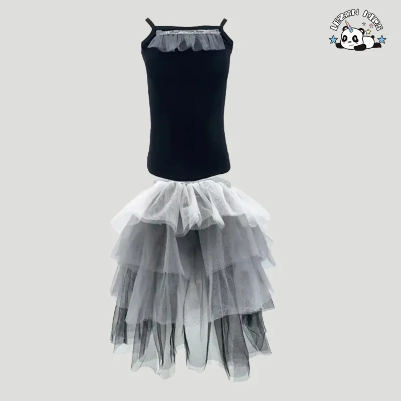 LEZONKIDS - Lovely Kids Baby Girls Clothes Sets Summer Sleeveless Tops Shorts 2 Pcs Outfits Fashion Girls Clothing 2-14 Years